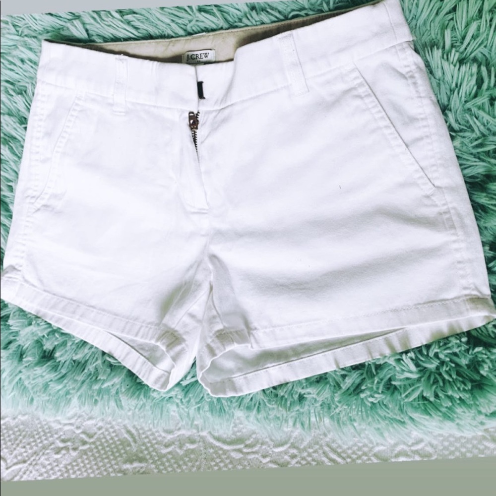 White shorts from J.Crew